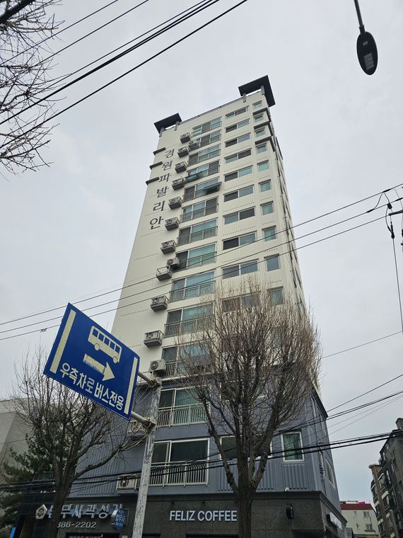도로면. 보행자와 차량이 지나 작업 구간 통제가 필요하다.